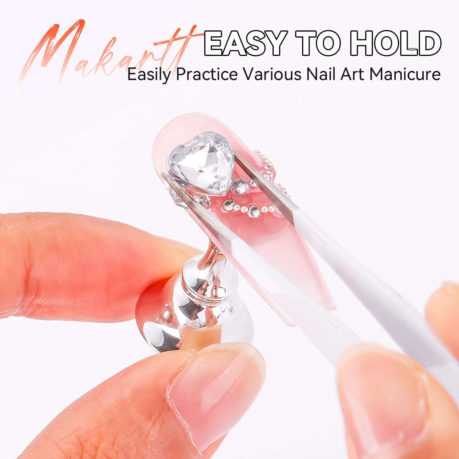 Makartt magnetic nail stand provides steady grip during detailed design work.
