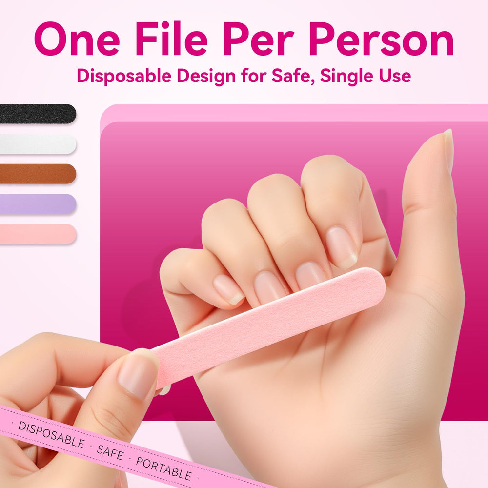 Makartt mini nail files 180 grit fine for smoothing natural nails.