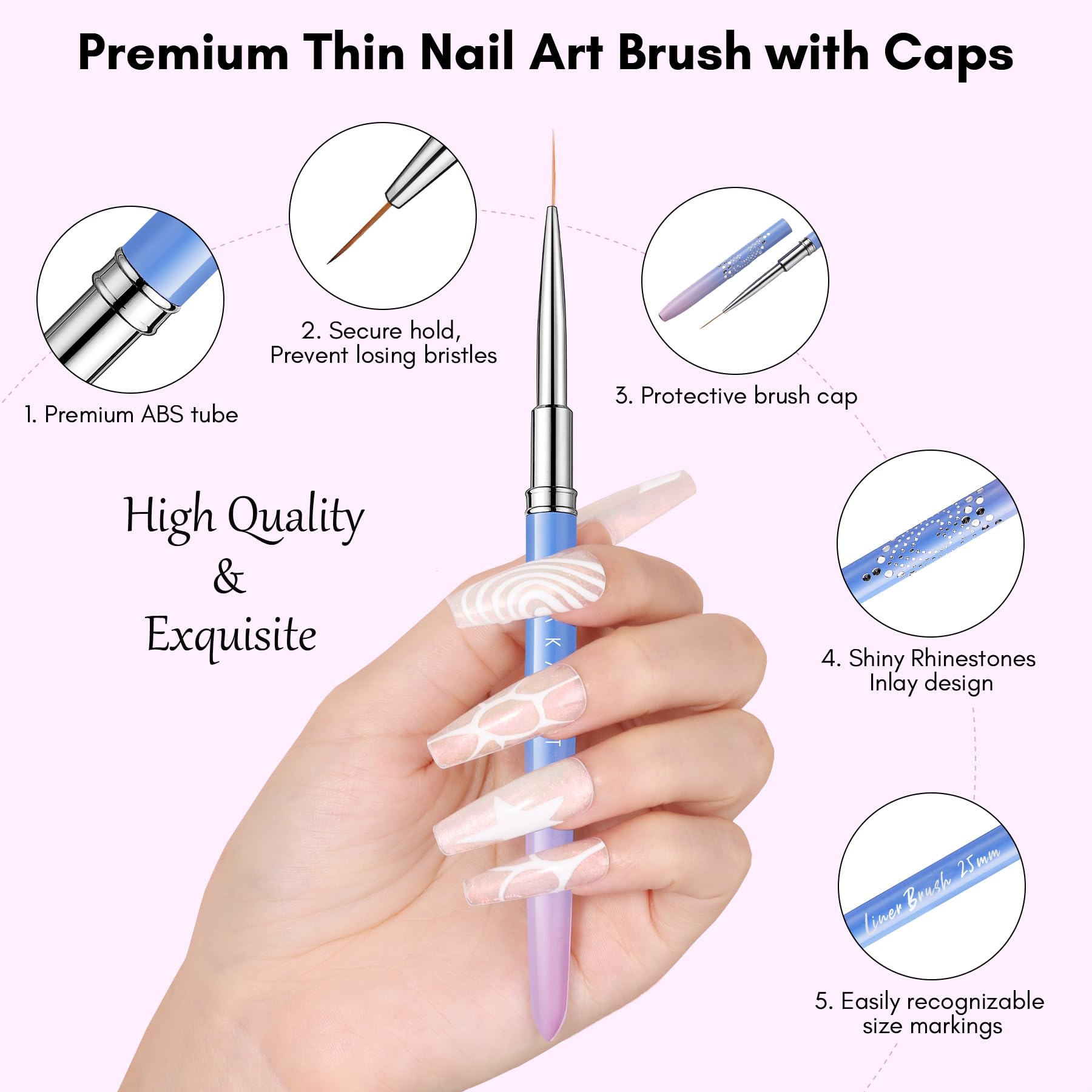 Makartt 15mm brush for ombré blending and soft transitions.