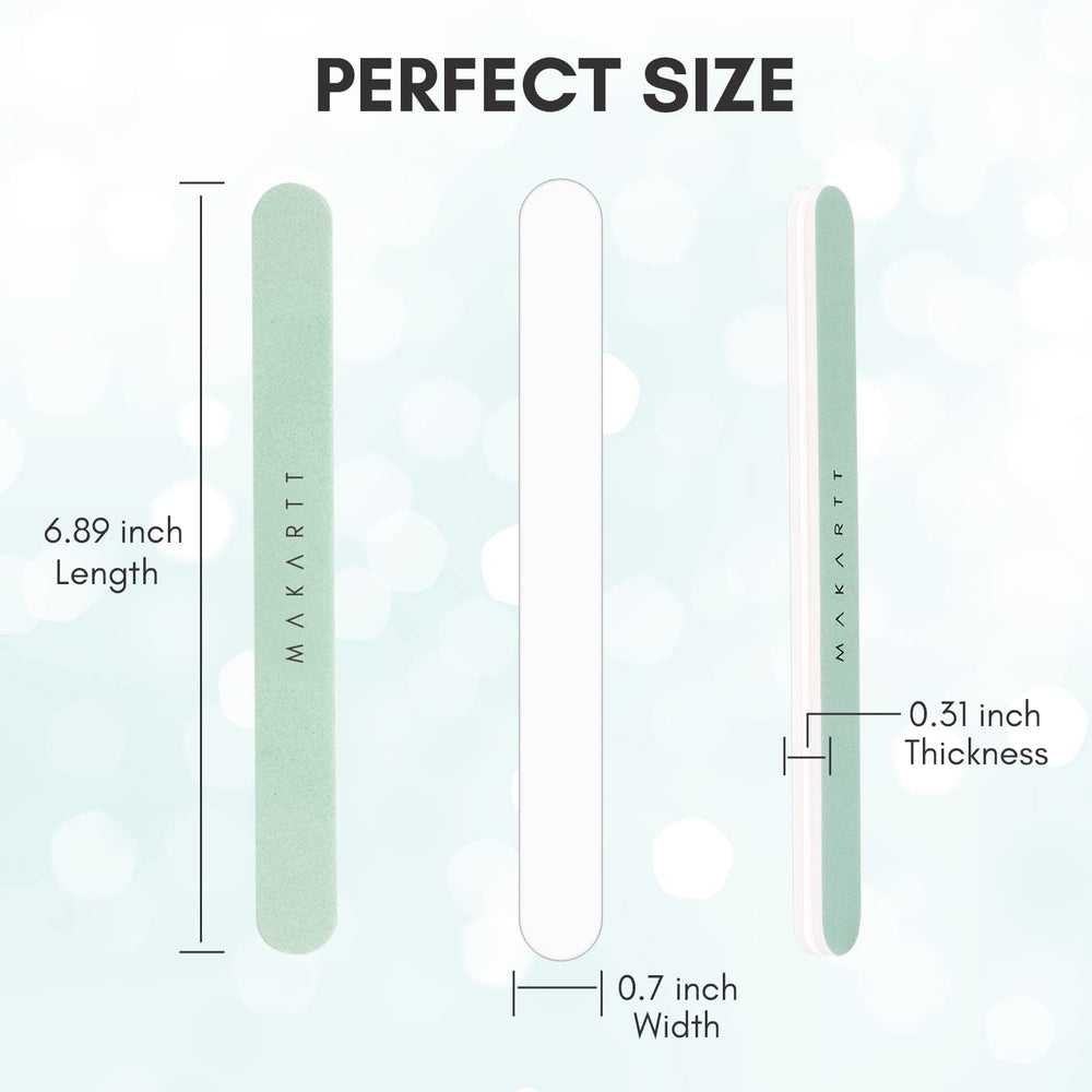 Makartt dual-side polish action smooths then shines nails