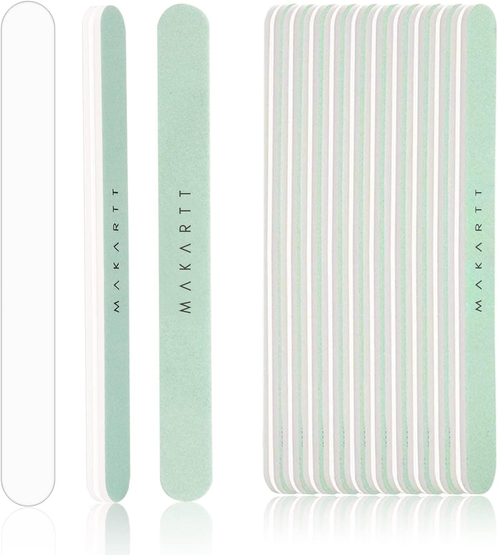 Makartt Nail Buffer Kit packaging showing a 10-piece at-home manicure set