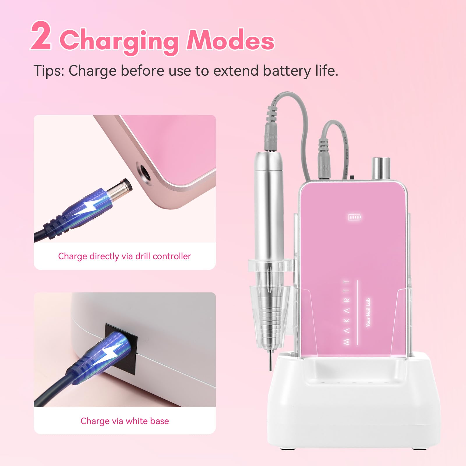 Makartt Nail Drill accessories support quick material removal and prep
