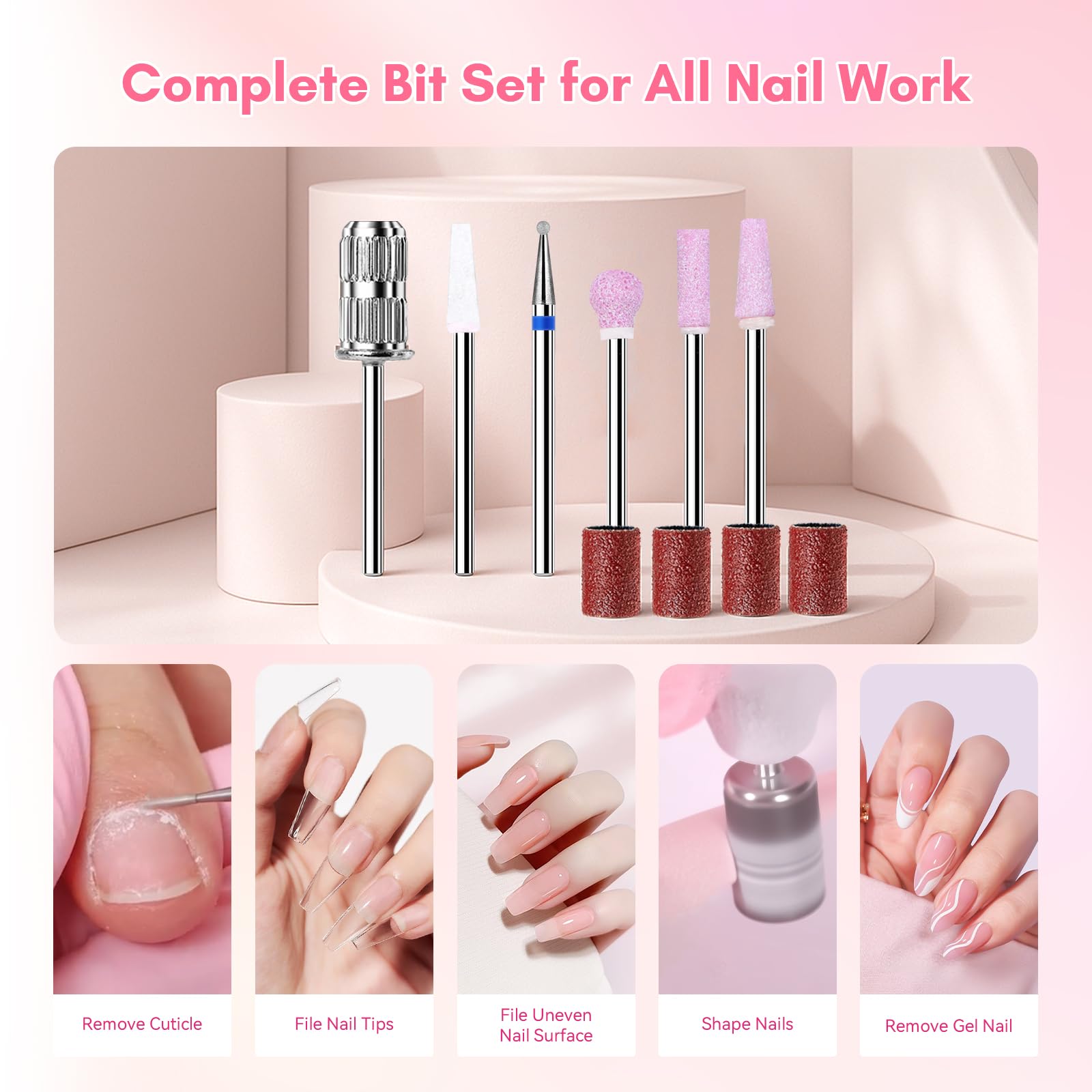 Makartt Nail Drill battery status indicator for planning sessions