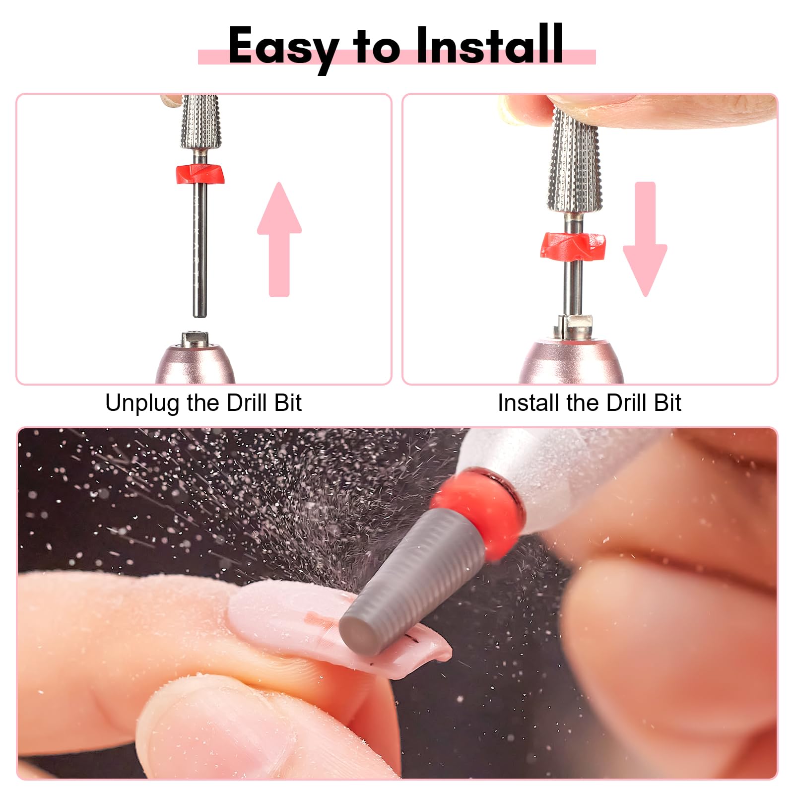 Makartt multi-grit top middle base showcases three grits in one tool
