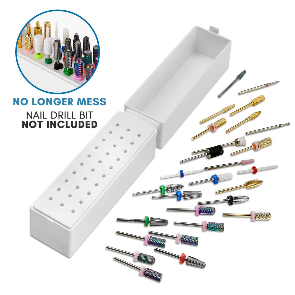 Makartt nail drill bits organizer offers clear visibility for easy selection