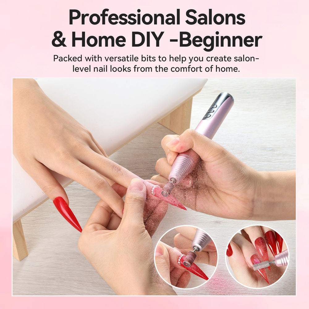 Makartt Nail Drill is suited for acrylic, gel, and natural nails in salon or home.