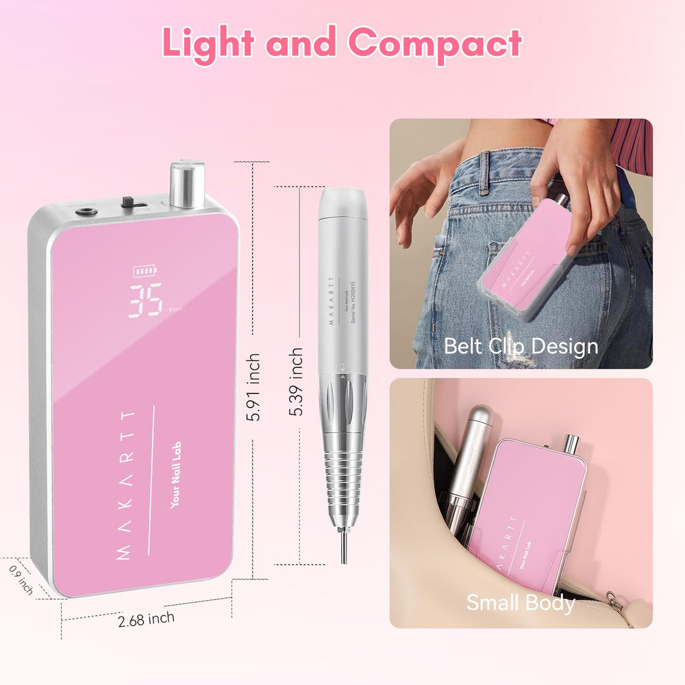 Makartt Nail Drill kit included provides complete starter setup