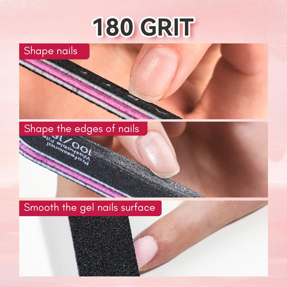 Makartt black professional nail file for quick acrylic and gel removal