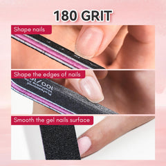 Makartt black professional nail file for quick acrylic and gel removal