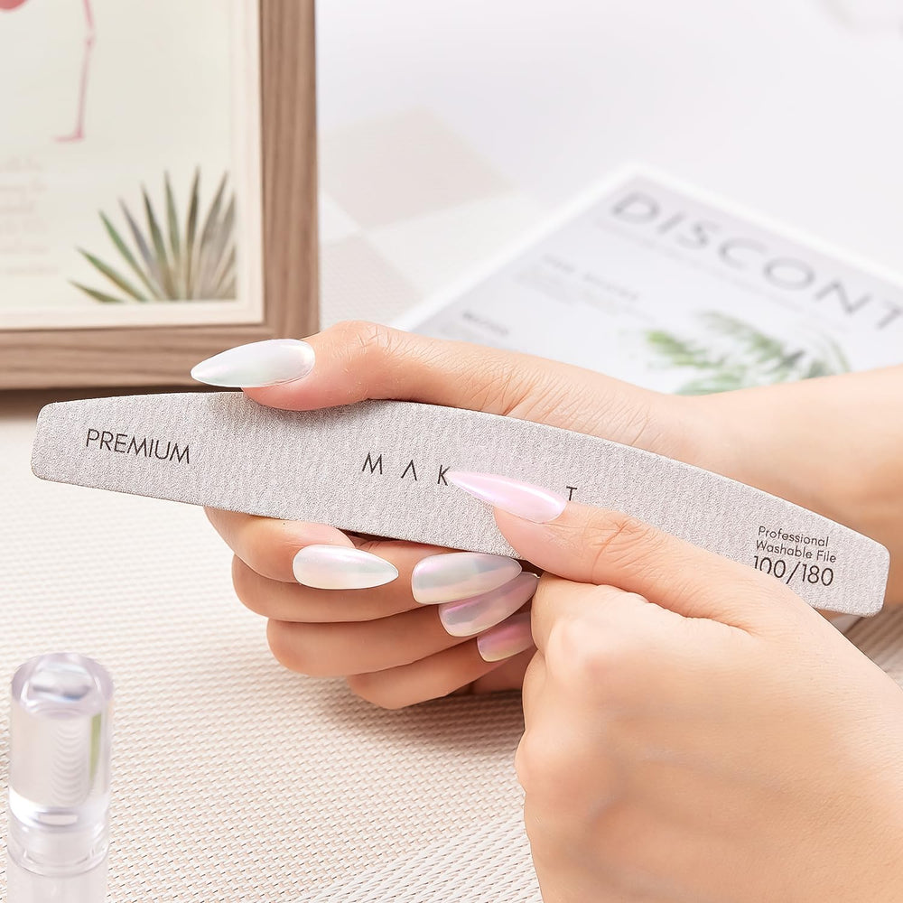 Makartt dual-use file for natural and artificial nails.