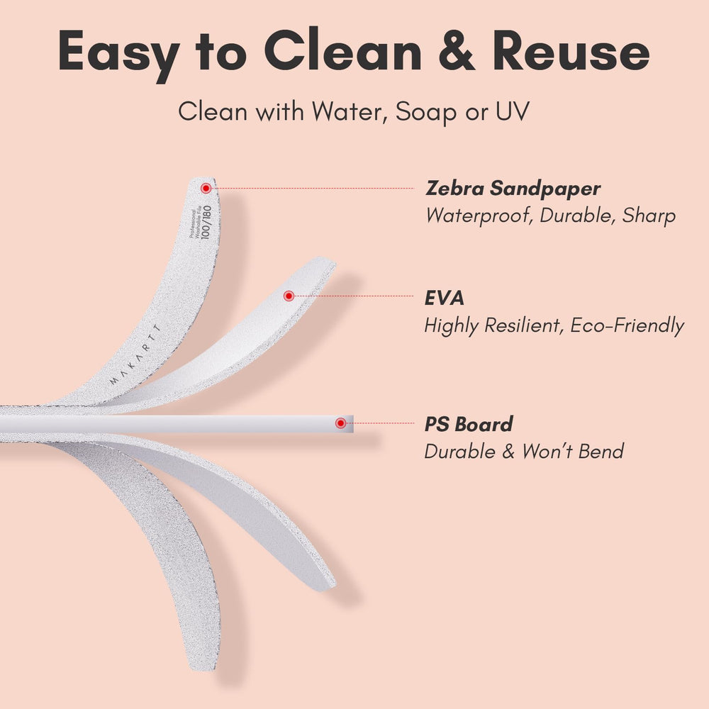Makartt salon-level nail filer ideal for gel removal and shaping.