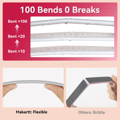 Makartt nail file set with washable design for easy cleaning.
