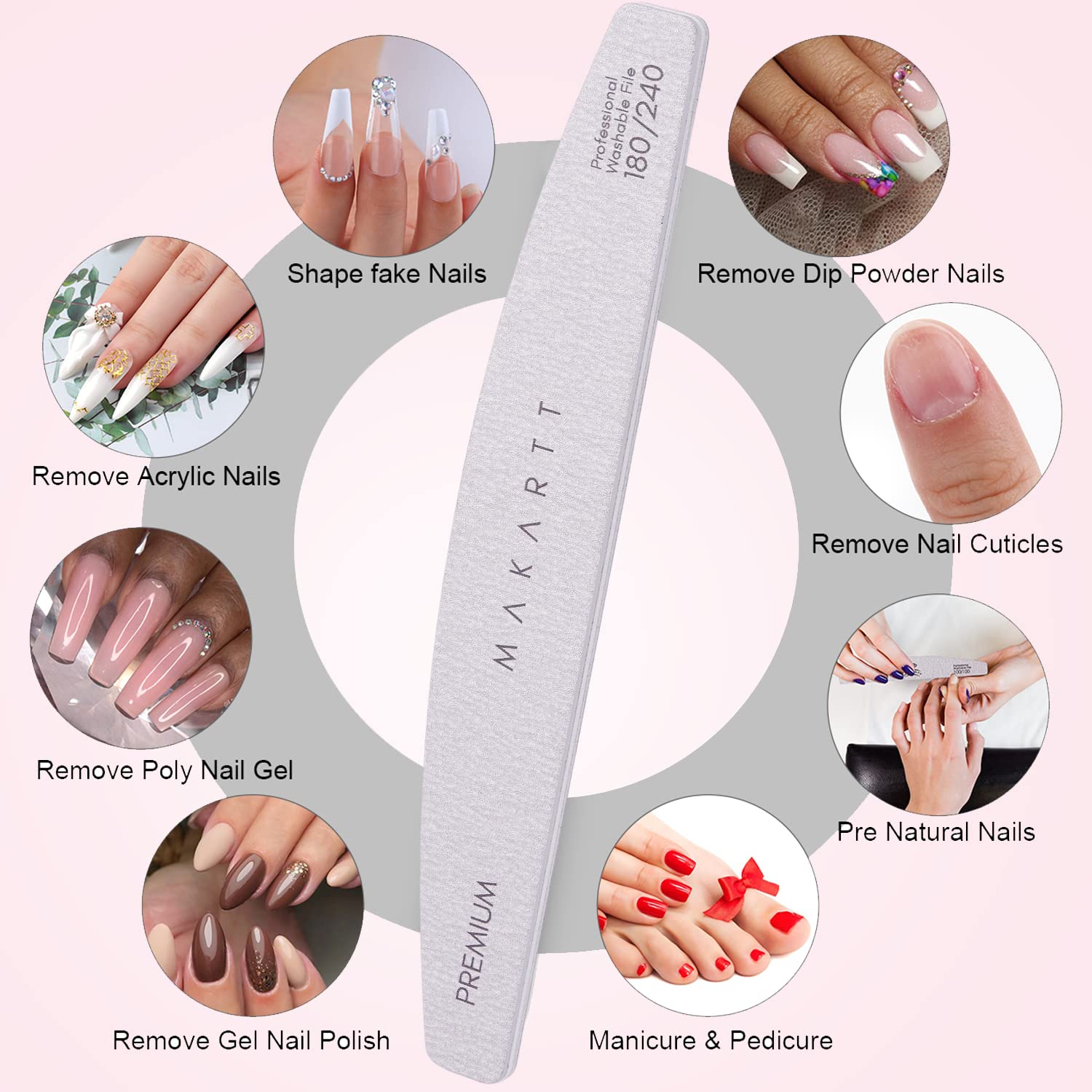 Makartt professional nail files suitable for salon use.