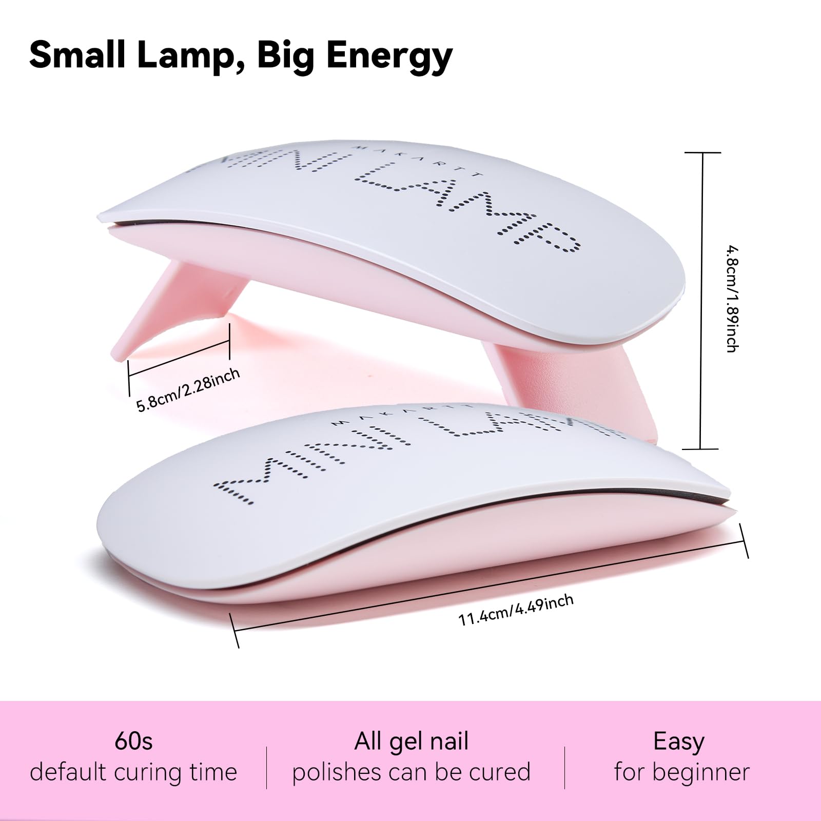 Makartt UV LED Nail Lamp beginner-friendly for home nail art