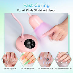 Makartt nail lamp gooseneck flexes for easy positioning