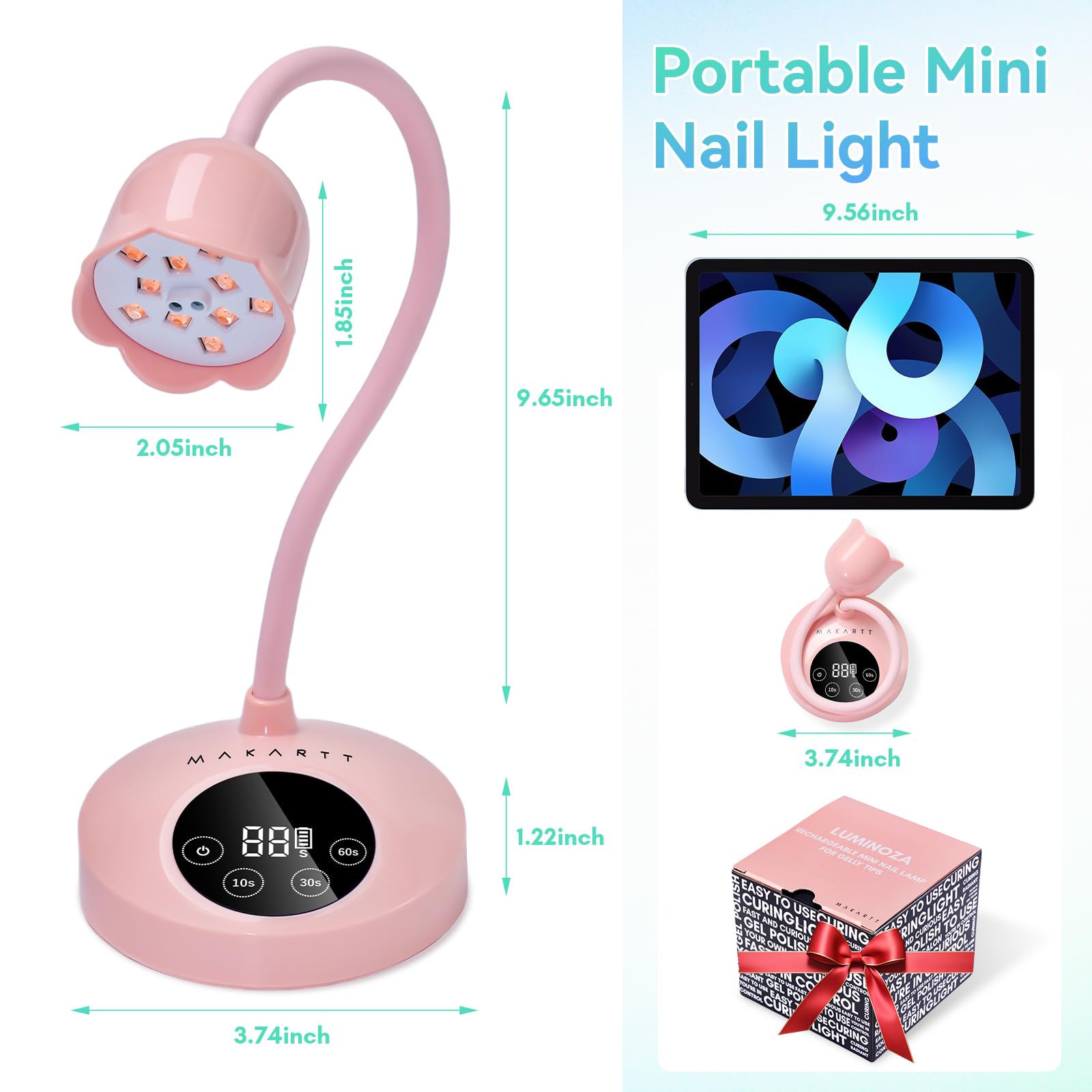 Makartt pink lamp ideal for DIY home manicure