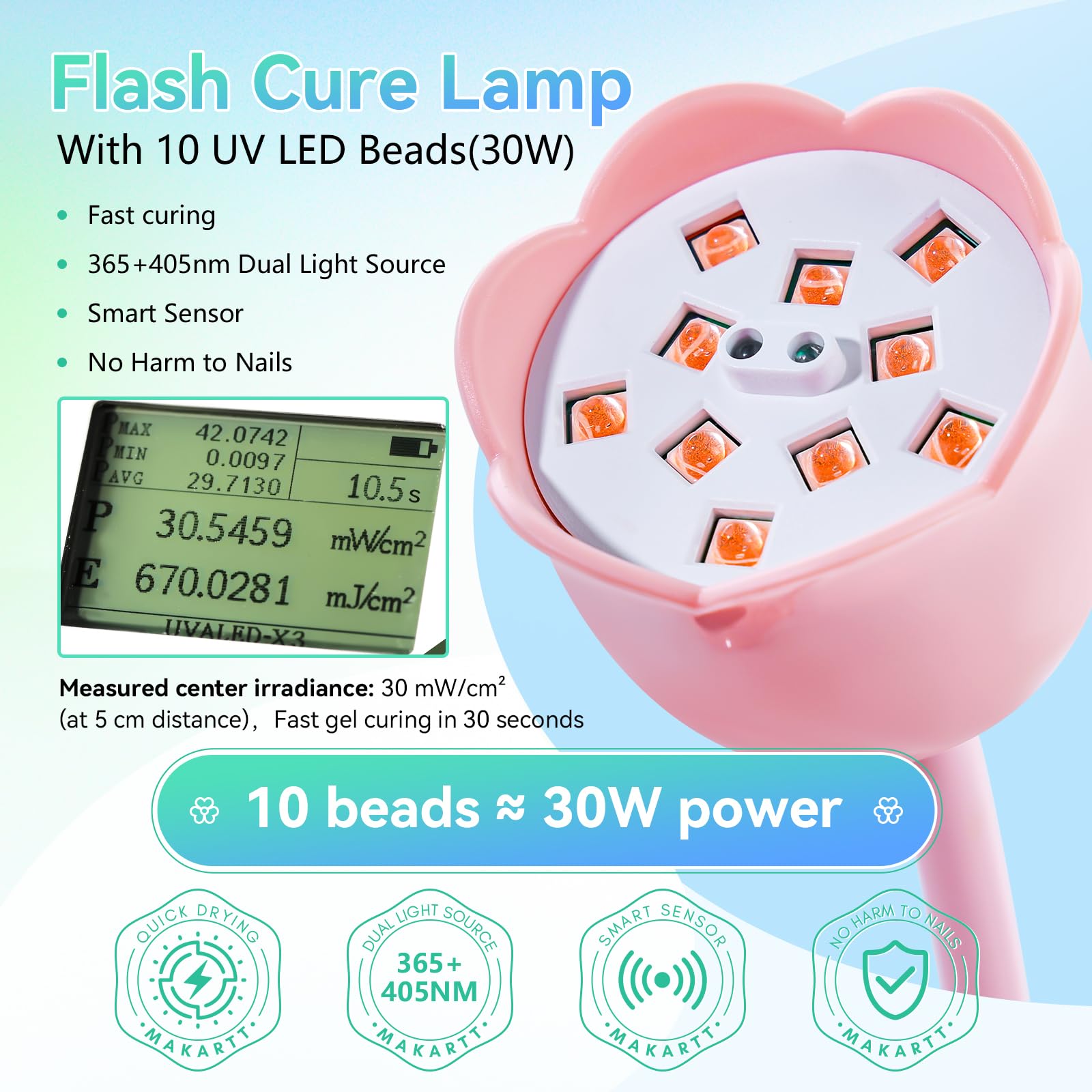 Makartt lamp LCD display and four timers for control