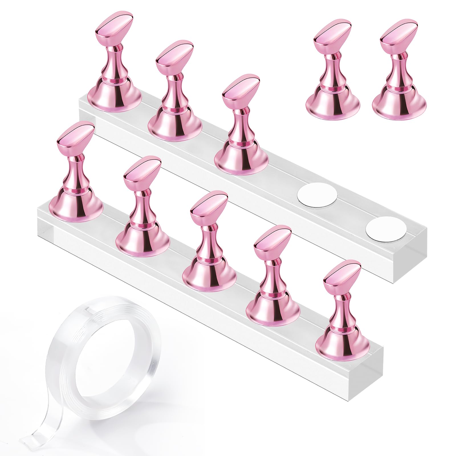Makartt nail-stand for nails art display holds designs securely for easy viewing