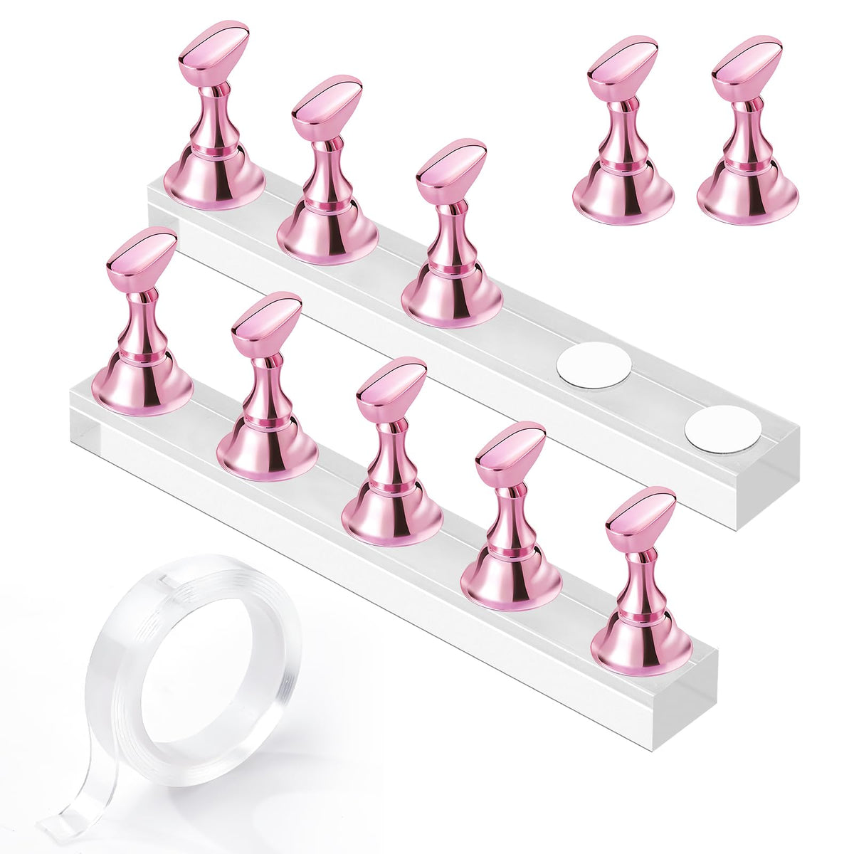 Makartt nail-stand for nails art display holds designs securely for easy viewing