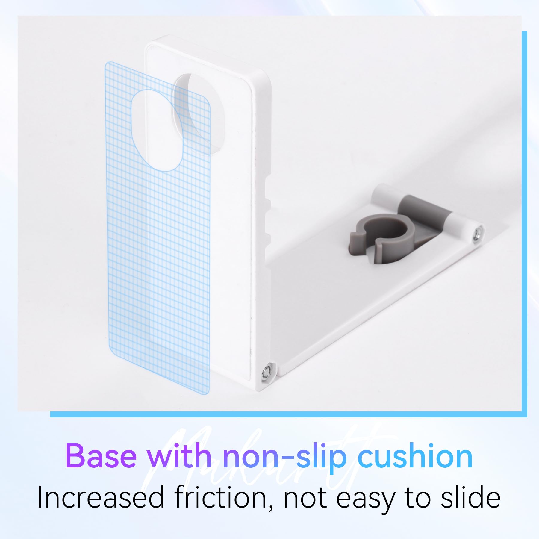 Makartt UV Nail Stand doubles as a phone holder during nail art sessions.