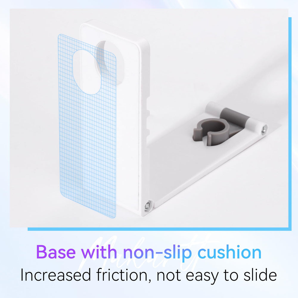 Makartt UV Nail Stand doubles as a phone holder during nail art sessions.