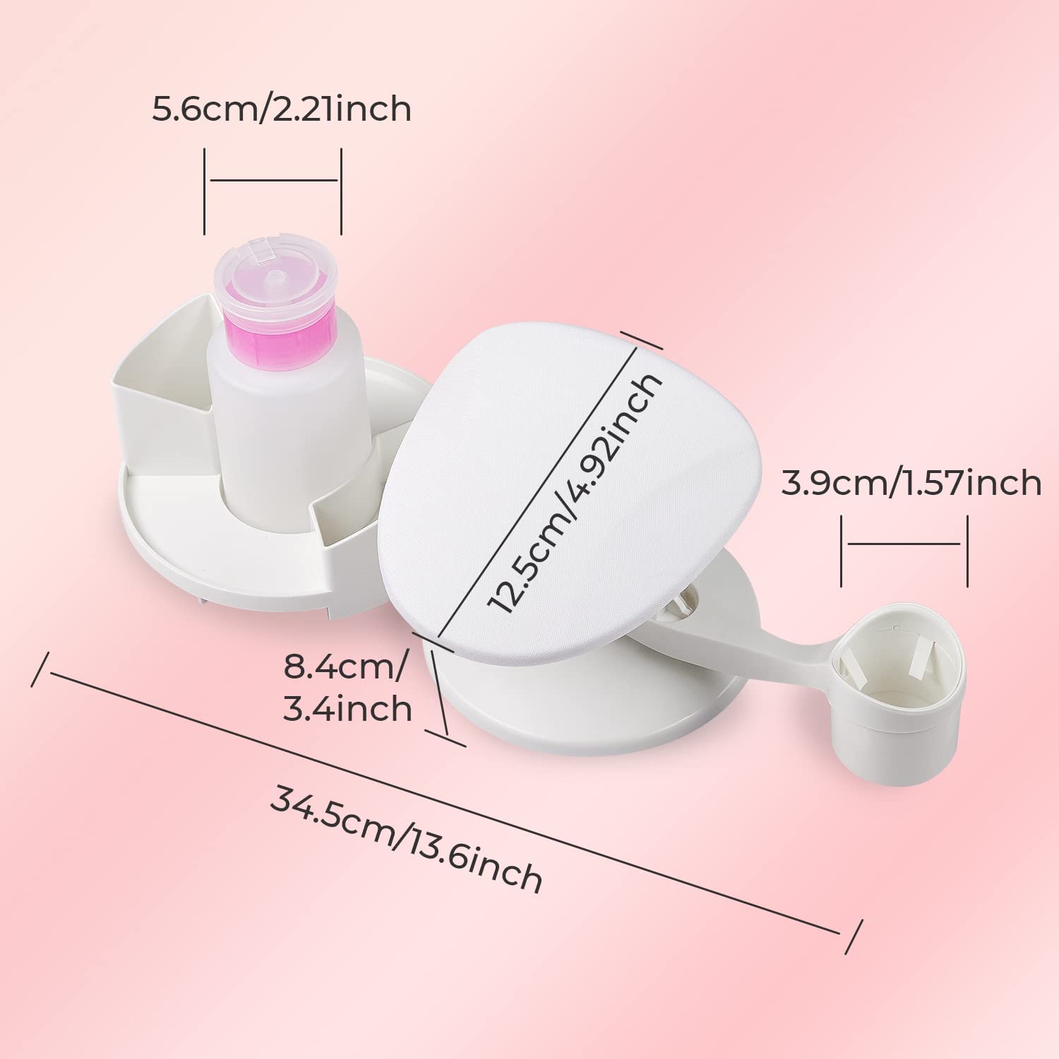 Makartt pump-dispenser helps safely dispense nail remover without spills.