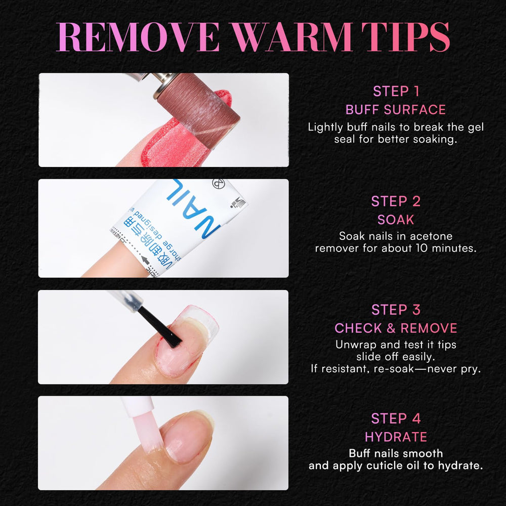 Makartt nail tips offer a precise fit across fingers.