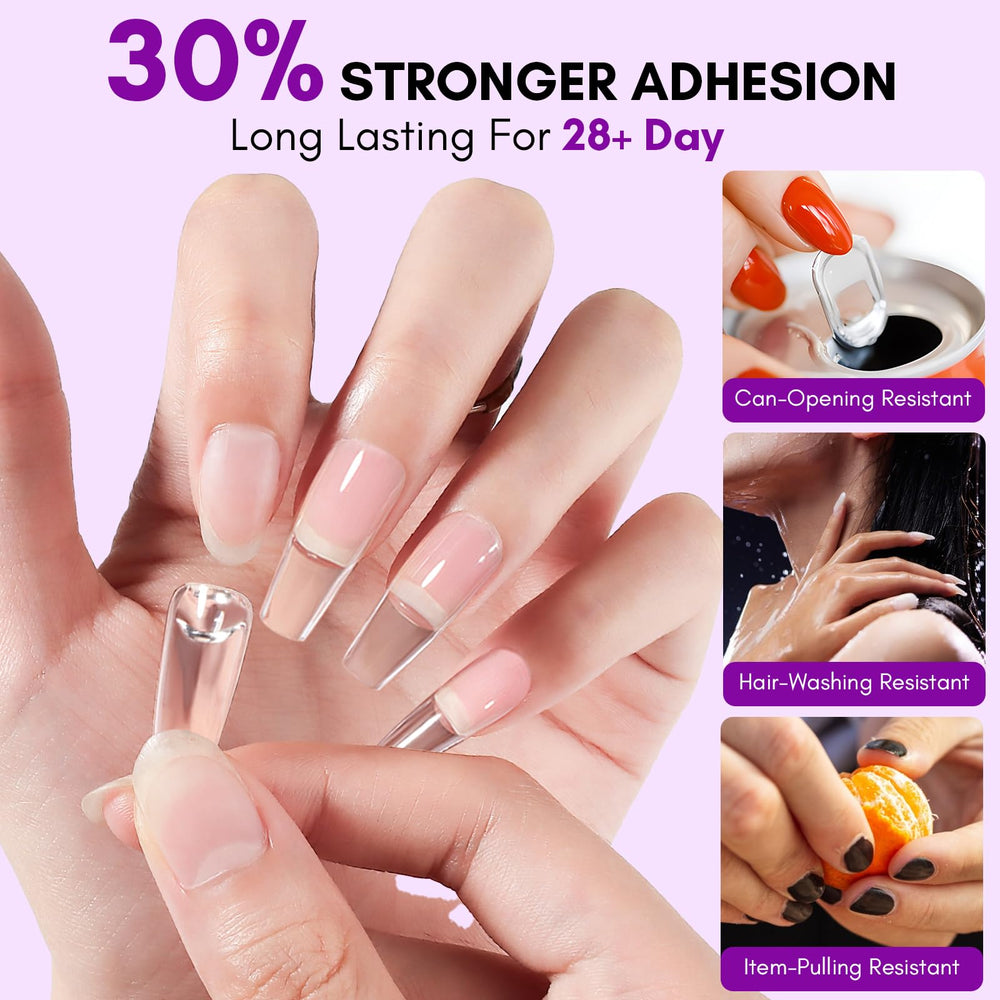 Makartt gel solido para uñas: adherencia fuerte en uñas postizas