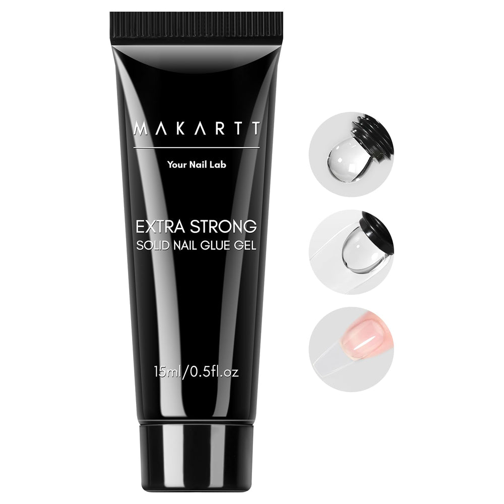 Makartt pegamento gel solido para uñas: aplicacion precisa y sin desperdicio