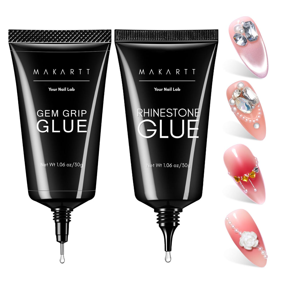 Makartt: pegamento gel para uñas con cristales, fijación duradera de piedras.