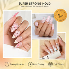 Makartt: gel para uñas 3D, fijación segura para gemas.