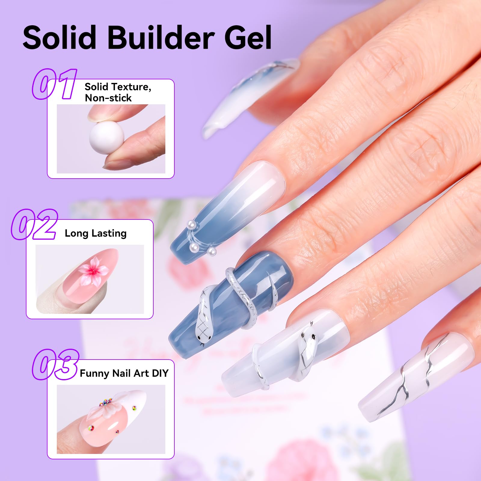 Gel para fijar rhinestones y cristales en uñas Makartt