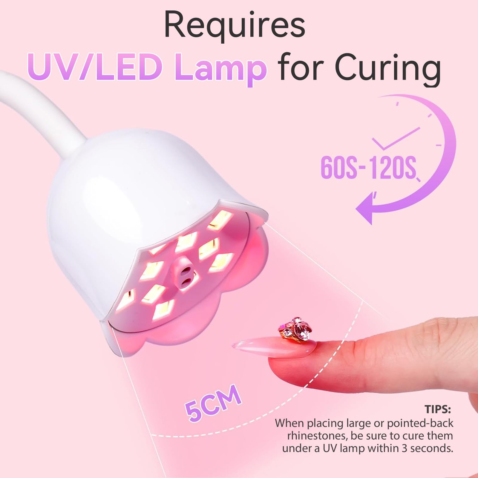 Makartt gel UV/LED para uñas, curado rápido de gemas.
