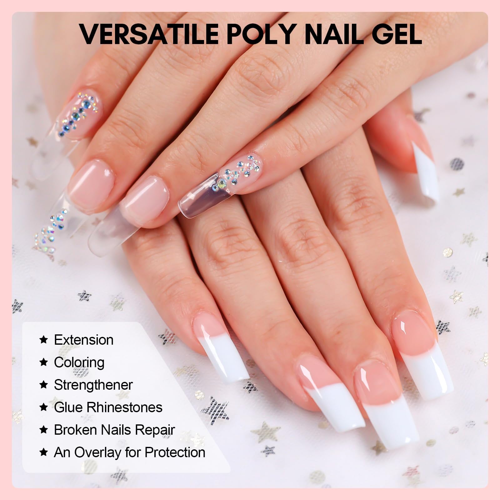 Home French manicure and various shapes with this all-in-one kit.
