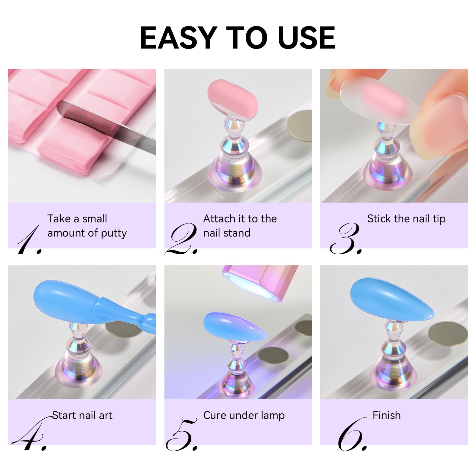 Makartt prueba de diseños de uñas, práctica cómoda para principiantes.