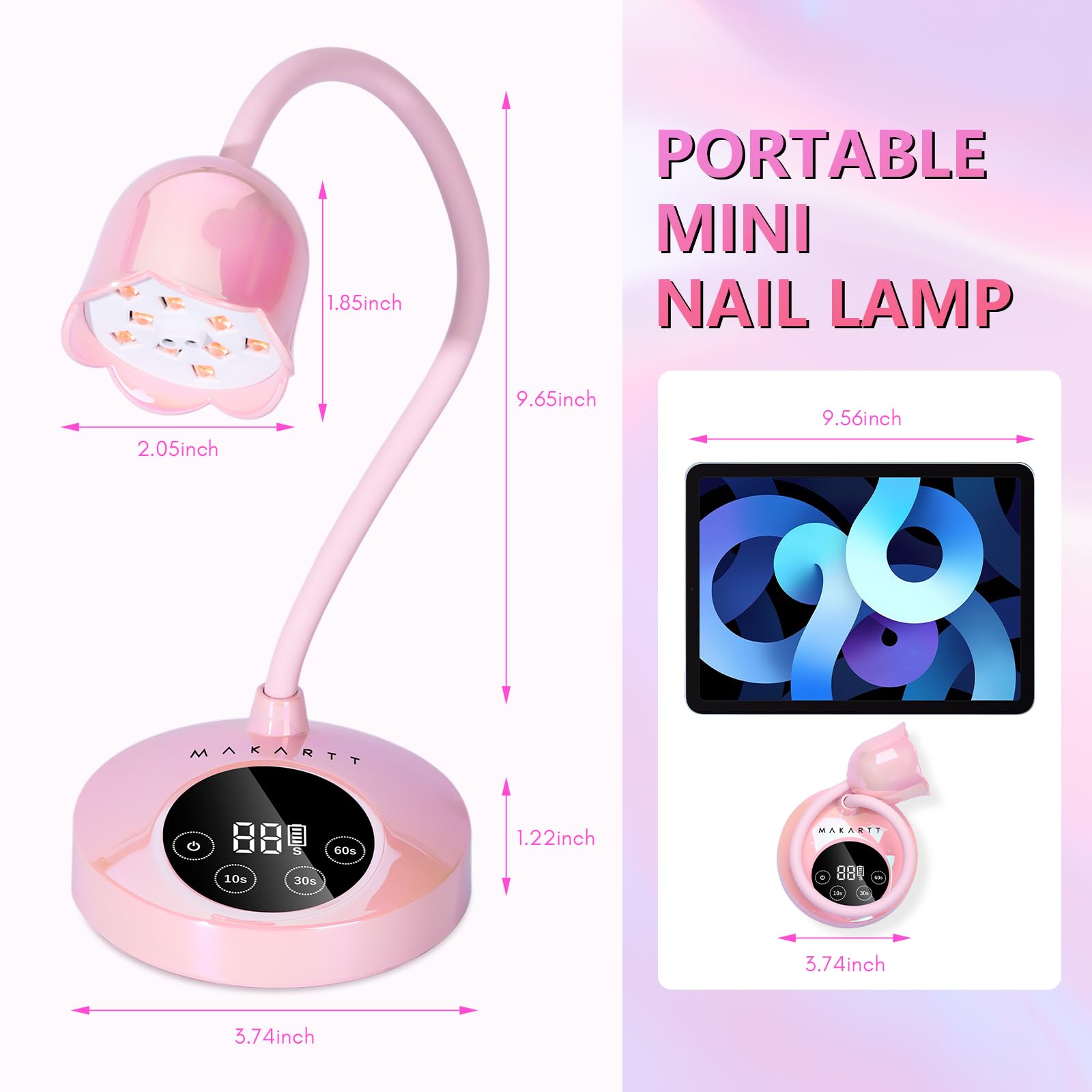 Makartt lamp suitable for salon or home use with reliable performance.