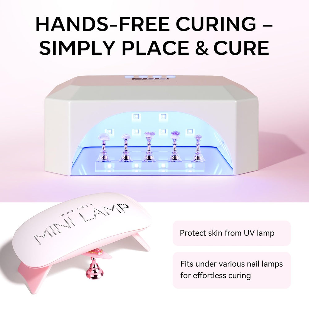 Makartt salon-nail-art-showcase-stand displays finished designs for clients and demonstrations