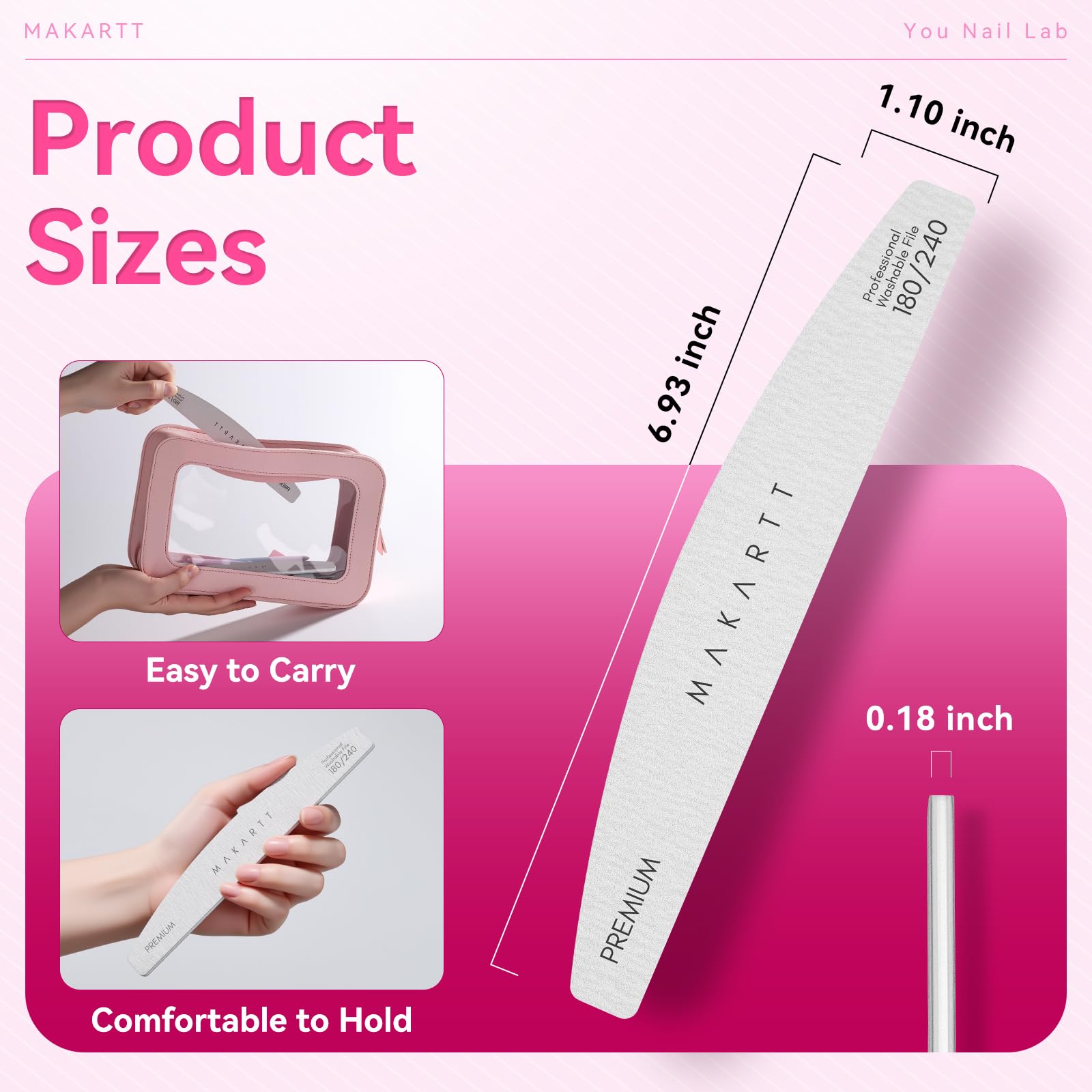 Makartt pro salon nail file ideal for professional setups and DIY kits