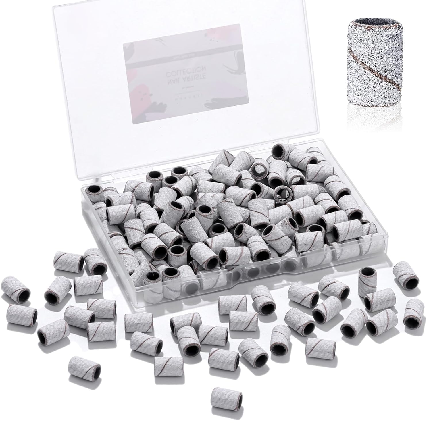 Makartt sanding bands for nail drill with 180 grit for precise gel removal