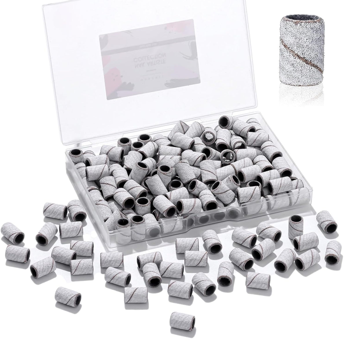 Makartt sanding bands for nail drill with 180 grit for precise gel removal