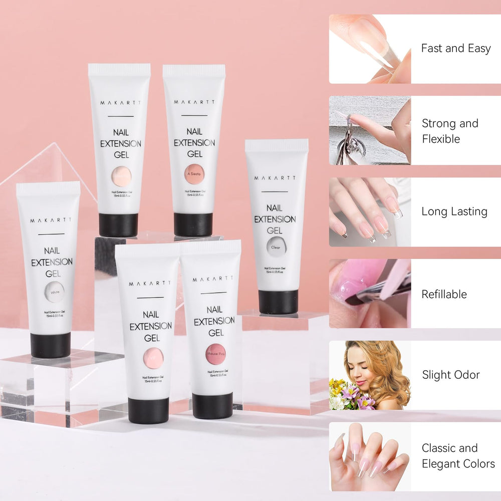 Solucion deslizable Makartt para modelado suave de uñas