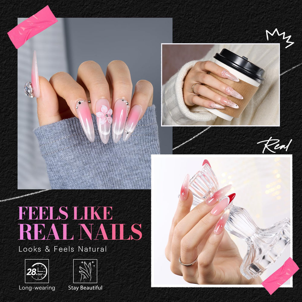 Makartt cubiertas totales en almendra para manicura uniforme
