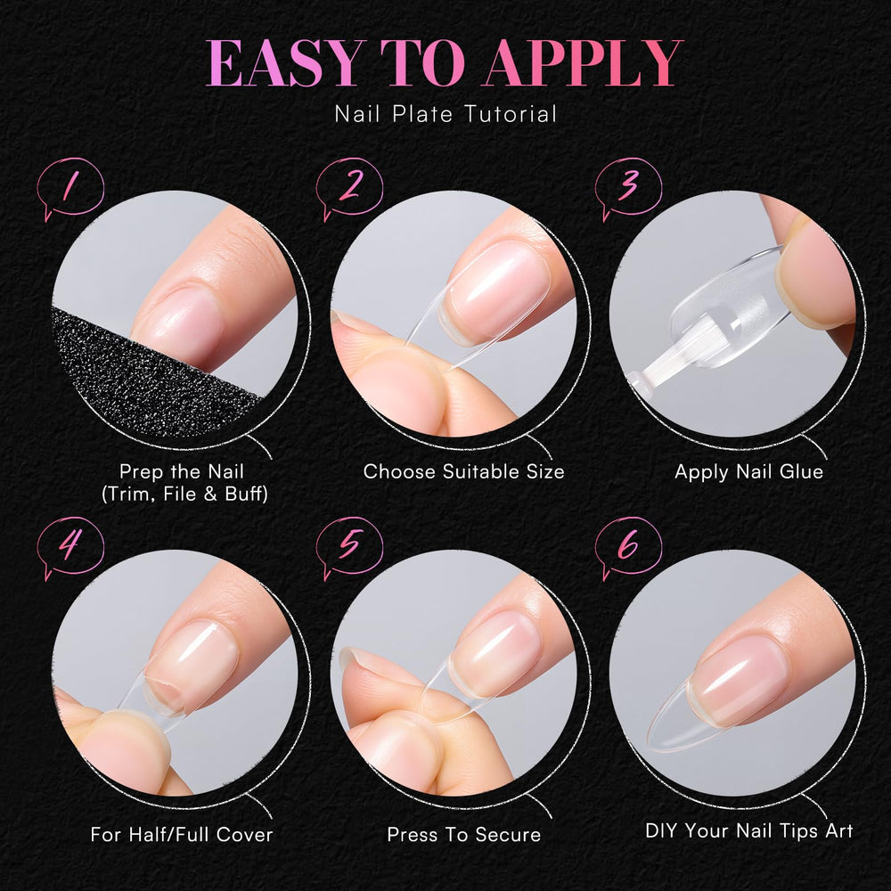 Makartt uñas tips stiletto almendra media duraderos 28 dias