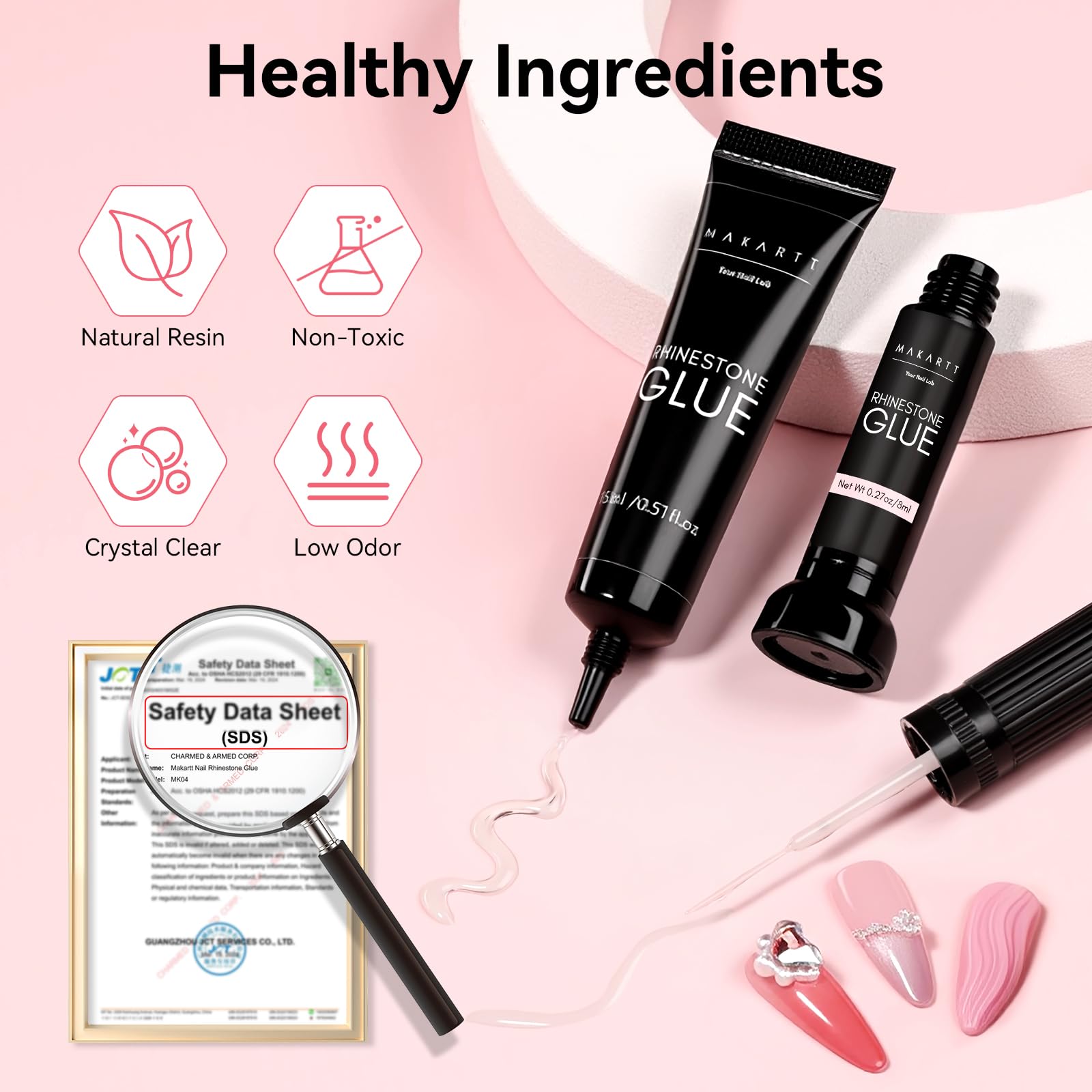 Makartt uso versátil: uñas naturales, artificiales o en gel.