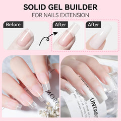 Makartt UV gel adhesivo para uñas, ideal para fijar extensiones y cristales.