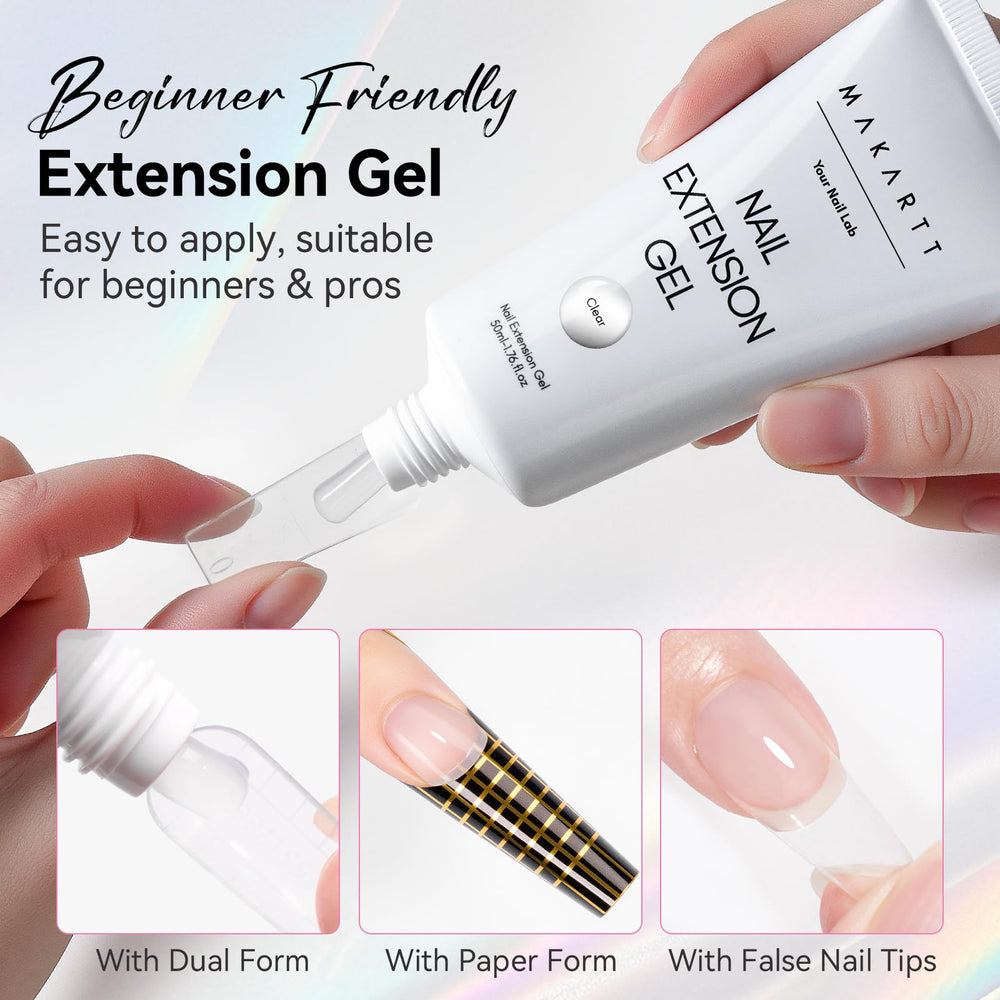Makartt poly nail gel cures quickly under UV or LED lamp