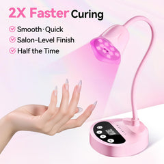 Makartt UV Nail Lamp side view showcasing sleek, portable design.
