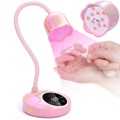Makartt UV LED Nail Lamp with mini gooseneck for precision curing.