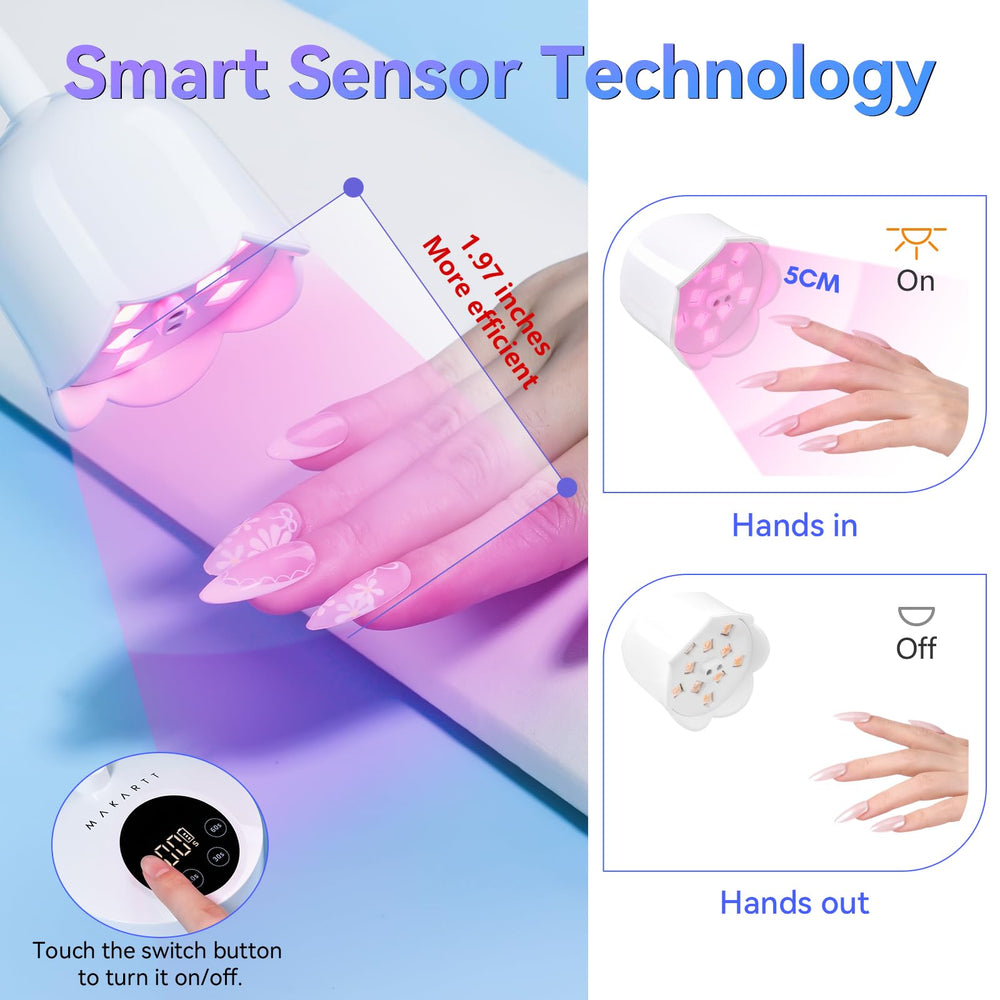 Makartt portable design fits bags for on-the-go manicures.