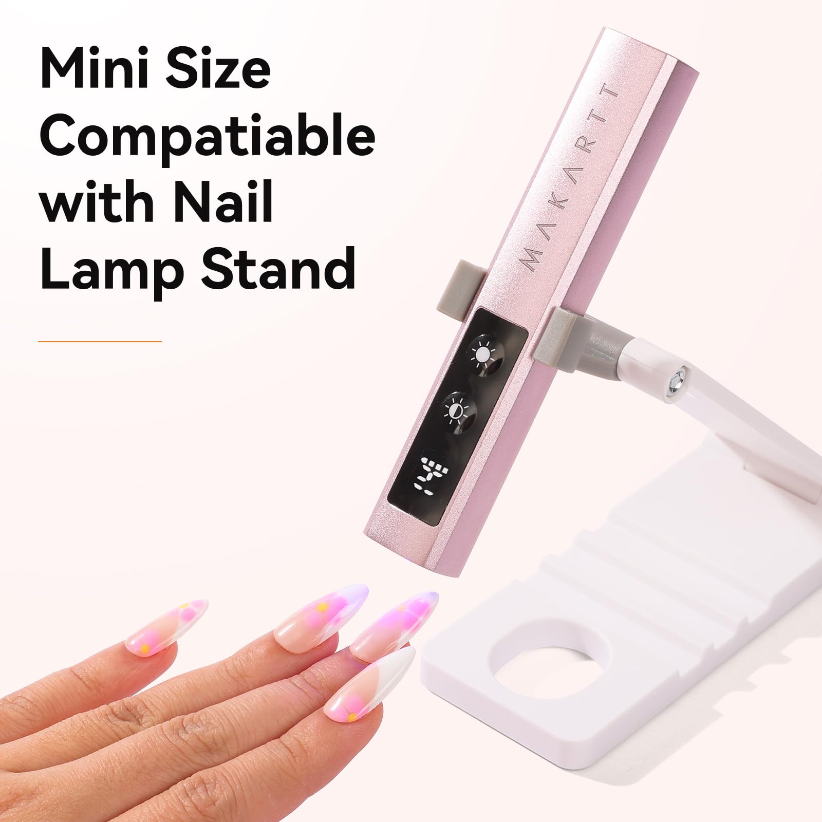 Makartt UV Nail Lamp suitable for gel polish and intricate nail art.